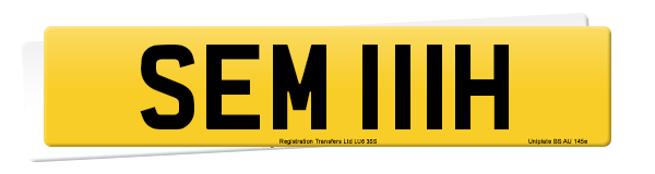 Registration number SEM 111H